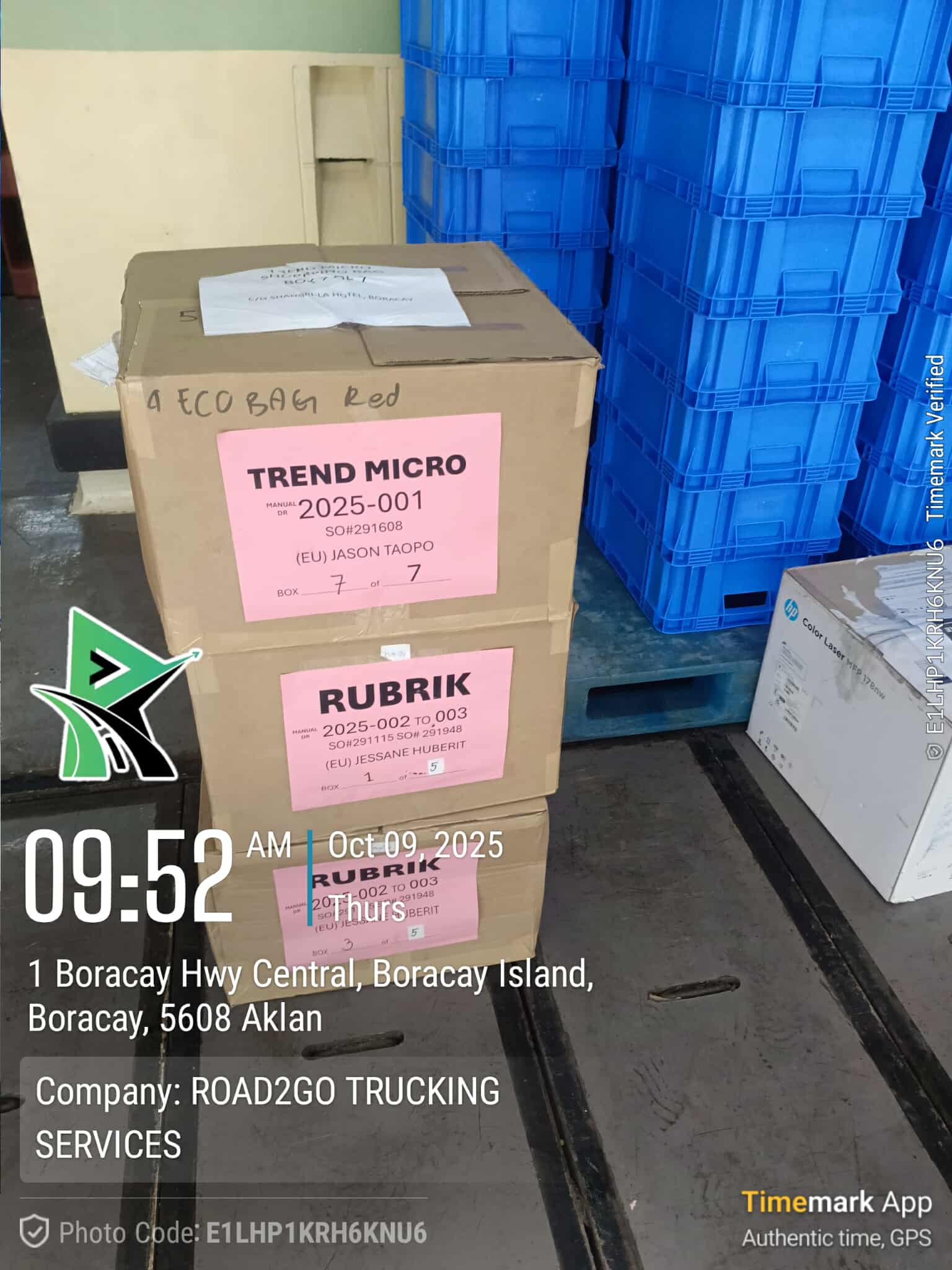 Delivering VST ECS Phils., Inc. Products to Shangri-La Boracay