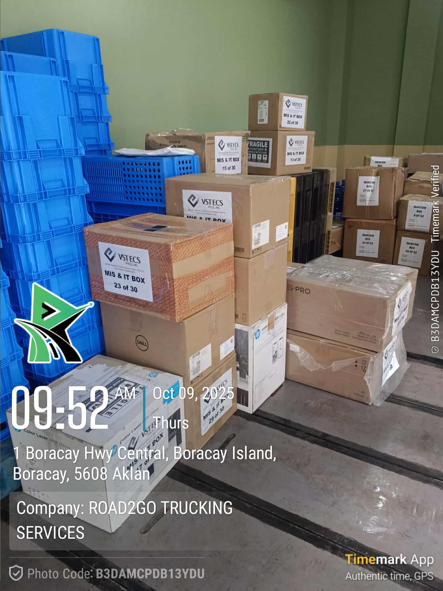 Delivering VST ECS Phils., Inc. Products to Shangri-La Boracay