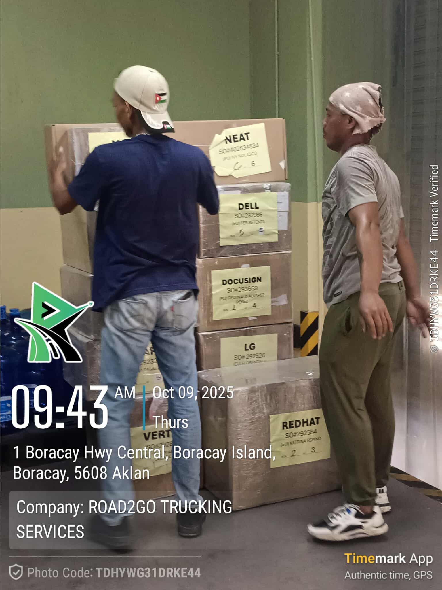 Delivering VST ECS Phils., Inc. Products to Shangri-La Boracay